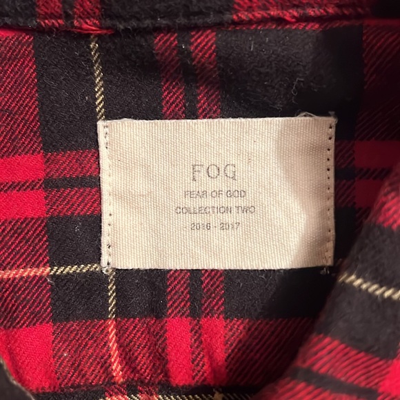 Fear of God Collection Two Flannel Red - Picture 3 of 3